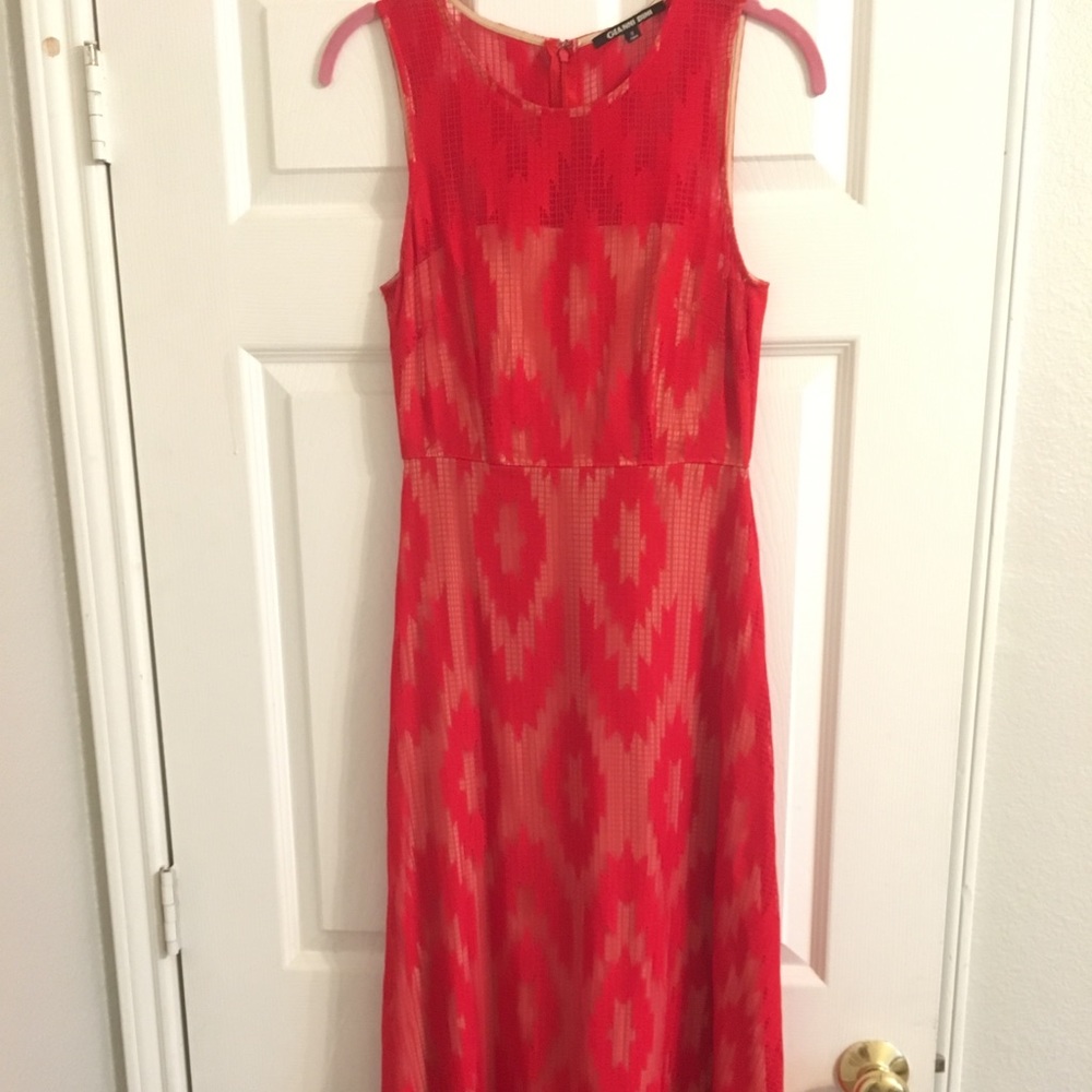 Gianni Bono Red Lace Dress View 2